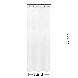 Barossa Design Frosted Stall Shower Curtain Liner