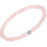 Apocalyptic-K Women Natural Gemstone Bracelet with 925 Sterling Silver, 3/4/6MM, Tourmaline, Obsidian, Agates, Spinel, Women's Fashion, Rhombic Stone Bracelet,