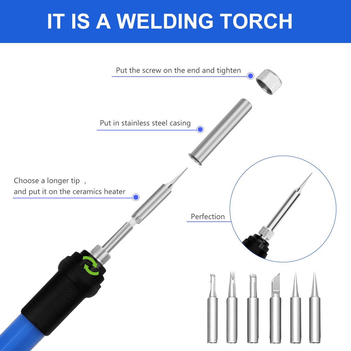 Preciva Wood Burning Kit, 37PCS Pyrography Pen Kit Wood Soldering Tool