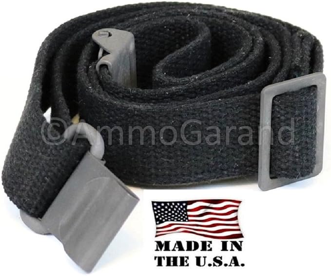 AmmoGarand M1 Garand  Sling USGI Pattern Black Cotton  Two Point
