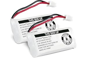 JINTION Cordless Phone Batteries Compatible with BT183342 BT283342 BT166342 BT266342 BT162342 BT262342 CS6114 CS6419 CS6719 EL52300 CL80112 CS6719-2 Cordless Handsets, 400mAh, 2Pack