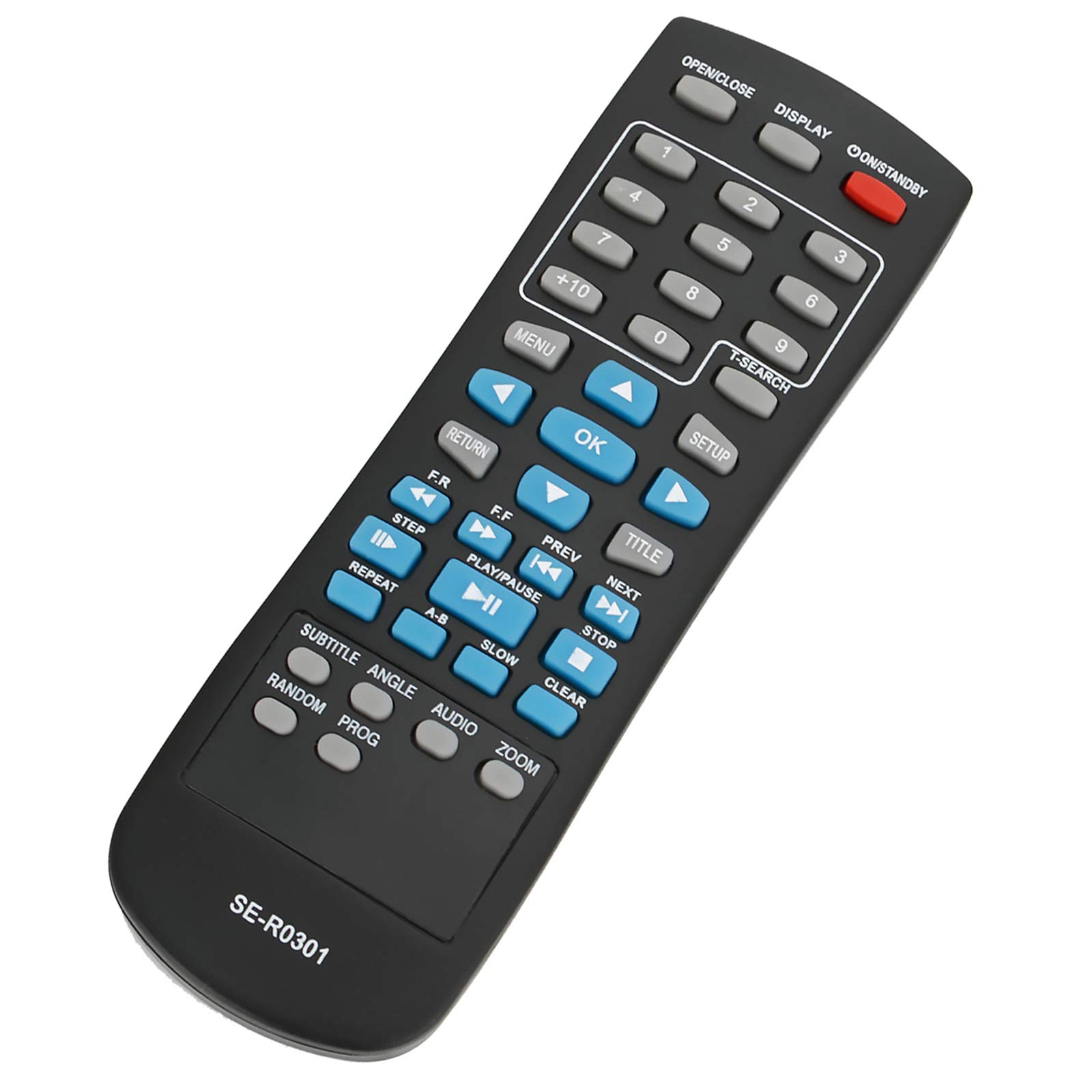 VINABTY SE-R0301 Replacement Remote Fit for Toshiba DVD Player SD1010KB SD1020KB SD190EKB SD191EKE SD3020KE