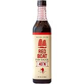 Red Boat Fish Sauce | Premium 40&deg;N fish sauce sustainably made with just two ingredients in Vietnam | Keto, Paleo, &amp; Whole 30 friendly | Gluten and sugar free with no preservatives | 25fl oz. plastic PET bottle