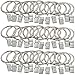 Hulless 36Pcs Metal Curtain Clip Rings 1.25 inch Metal Curtain Rings with Clips.