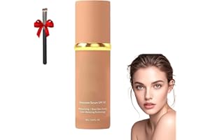 HACHIAC Lunora Color Adapting Foundation, 4 In 1 - Full Coverage Color Changing Foundation with SPF 50, Hydrating Concealer, Long-Lasting & Waterproof, for all skin(1-pcs nature, 1)