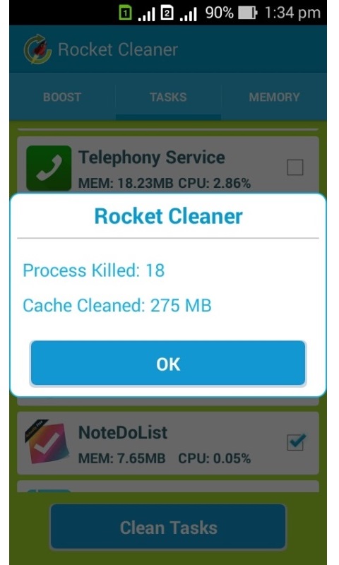 Rocket Cleaner POWERFUL BOOST, CLEAN CACHE, NO INTERNET, COMPLETELY PRIVATE, NO ADS, compatible with FIRE PHONE & TABLET
