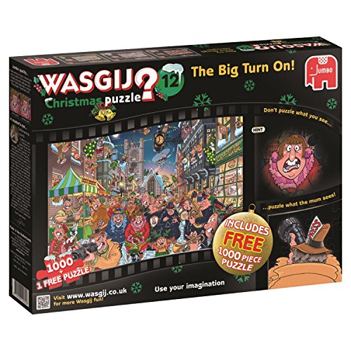 Wasgij 19131 Christmas 12 The Big Turn On Jigsaw Puzzle (1000-Piece)