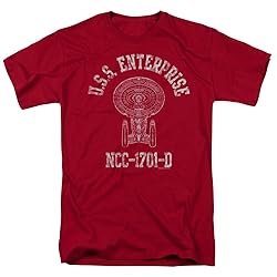 Popfunk Star Trek USS Enterprise Distressed Retro T
