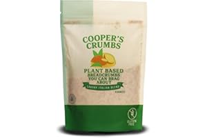 Cooper's Crumbs All Natural Gluten Free Low Carb Bread Crumb Alternative, High Protein, Vegan, Certified Kosher, Paleo, Keto, Packaging may vary (Savory Italian Blend)