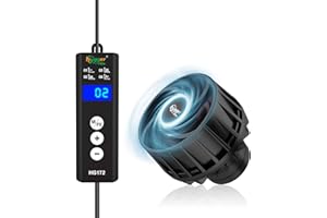 hygger Mini Aquarium Wave Maker for 15-40 Gallon Fish Tank with Magnetic Base Adjustable Powerhead for Saltwater and Freshwater Up to 792 GPH