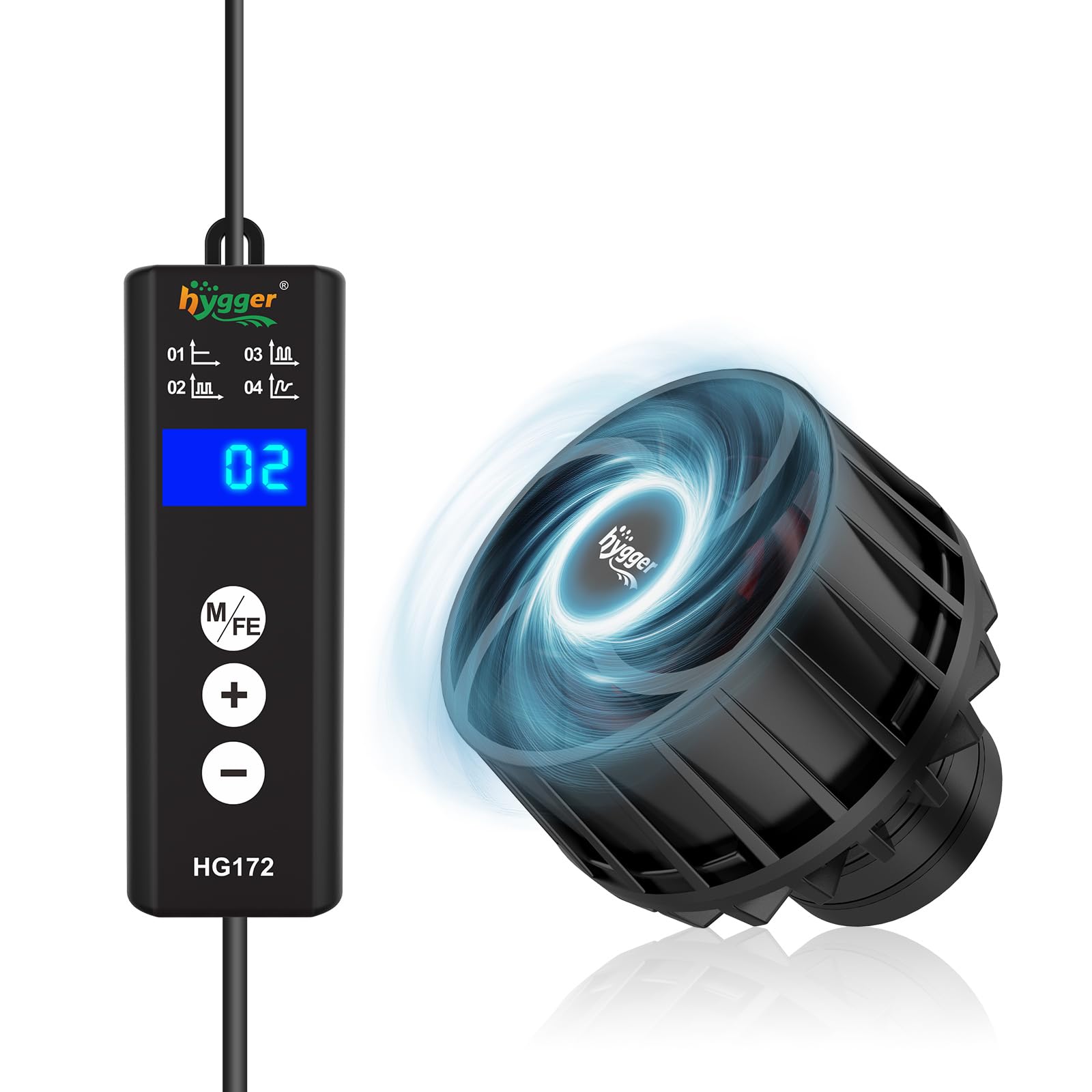 Photo 1 of hygger Mini Aquarium Wave Maker for 15-40 Gallon Fish Tank with Magnetic Base Adjustable Powerhead for Saltwater and Freshwater Up to 792 GPH