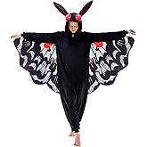 NEWCOSPLAY Unisex Adult Onesie Pajamas Animal One Piece Costume Cosplay Sleepwear