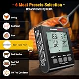 ThermoPro TP17B Digital Meat Thermometer Dual Probes Timer Backlit LCD view 3