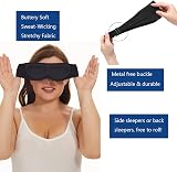 ALASKA BEAR Sleep Mask Side Sleepers Cup-Shaped Extra-Soft 100% Blackout view 4