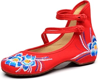 embroidered mary jane chinese shoes