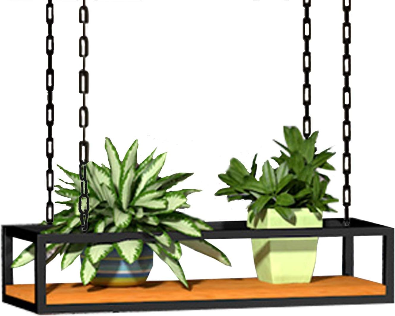 Estantería de techo montado flotante suspendido de estantería de cocina