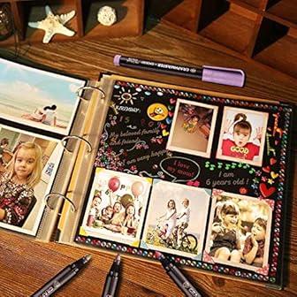 Rotuladores metálicos, juego de 10 colores surtidos para Album de fotos