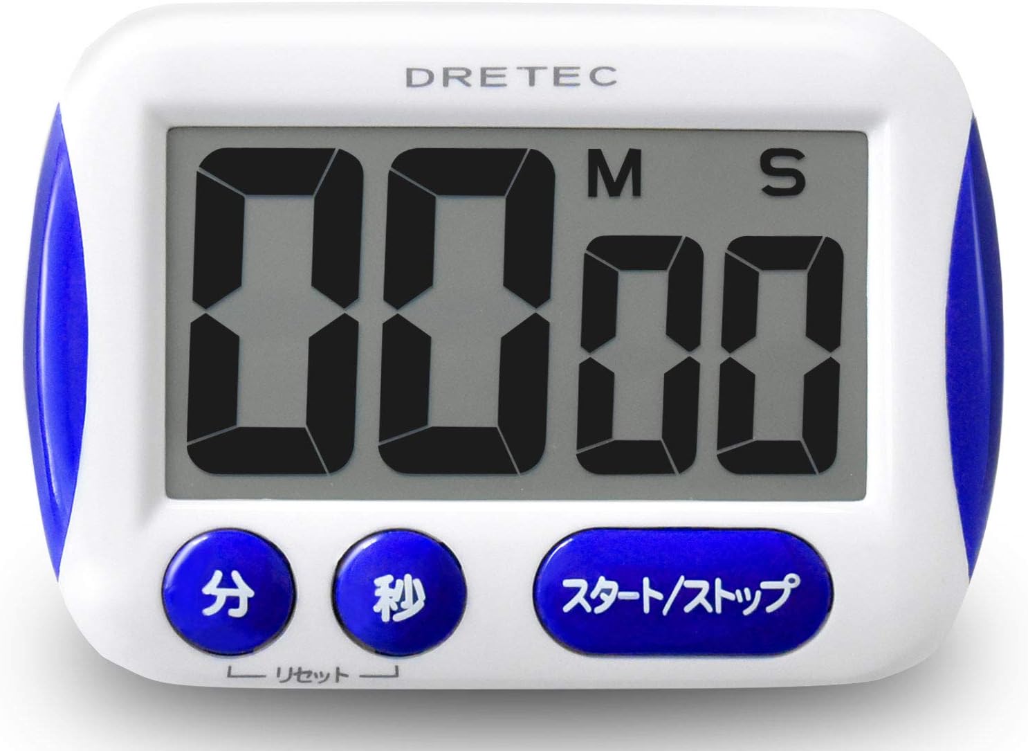 Amazon Dretec ドリテック 見やすい大画面タイマー 最大セット時間99分59秒 簡単操作 もとのセット時間に戻るリピート機能 ブルー キッチンタイマー オンライン通販
