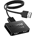 HDMI Splitter 1 in 2 Out, 4K HDMI Splitter Not for Extended Display (Mirror Only/Copy Mode),Sends Same Content to 2 Screens(Need Power 5V 1A), Works with Laptop,TV,Monitor(Hdmi Cable Not Included)