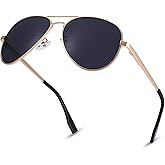 NULOOQ Extra Small Aviator Polarized Sunglasses for Small Face Women Men Juniors and Kids 52mm & 58mm