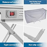 Rainberg Electric Heated Clothes Dryer - 18 Rails & Foldable Design view 3