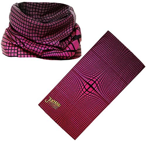 Bandana Headband (2 pieces) Multifunctional 12 in1, Headwear, Tube Scarf, Helmet Liner, Motorcycle Face Mask, Balaclava, Polyester Microfiber 4 color available Cyklamen JUCHUUU