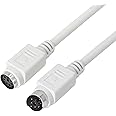 8.5 Feet PS/2 Mouse and Keyboard Extension Cable, 28AWG PS/2 6-Pin Male to Female Extension Cable YOUCHENG for PS/2 Round Mouse, Keyboard Extension