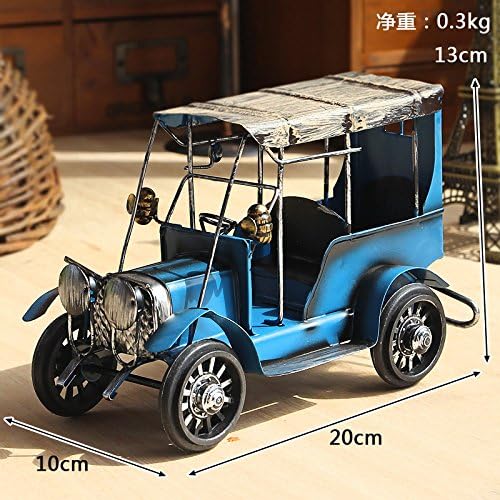 Retro vintage car model Home Furnishing iron ornaments jewelry crafts,blue