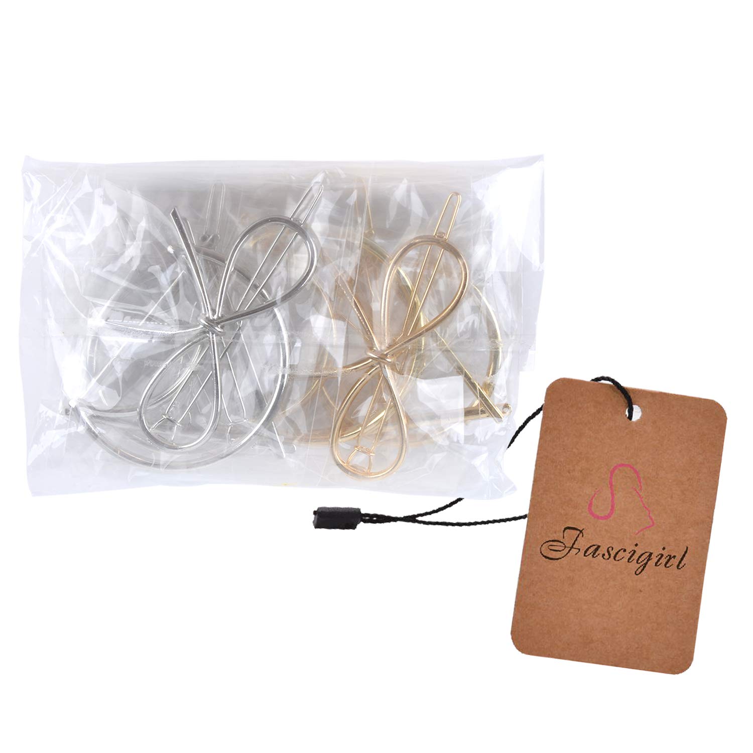 Hair Clip for Women, Fascigirl 8pcs Vintage Hair Barrettes Hair Pins Moon Triangle Circle Butterfly Hair Clips for Girls Thick Hair Styling Hair Accessories