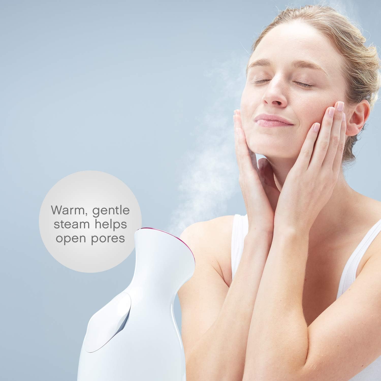 Panasonic Spa-Quality Facial Steamer EH-SA31VP with Ultra-Fine Nano Ionic Steam to Moisturize and Promote Deep Pore Cleansing, Compact Design and One-Touch Operation, 6-Minute Steam Cycle: Appliances