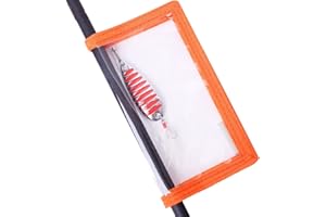 Kylebooker 4 Packs Fishing Lure Wraps Clear PVC Protective Covers