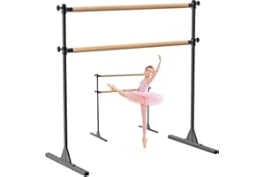 SELEWARE Height Adjustable Ballet Barre Freestanding Ballet Bar Heavy Duty Dance Bar Support Barre Movements Body Stretch Pul