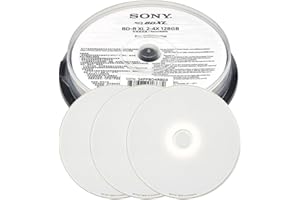 Digital 4X 128GB BDXL Quad Layer BD-R XL White Inkjet Printable Blu-ray Recordable 50 Year archival Discs - 3 Discs