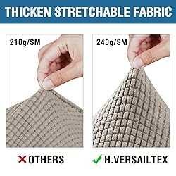 H.VERSAILTEX 3 Piece Stretch Sofa Covers for 2