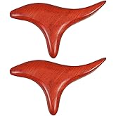 EXCEART Wooden Massage Stick 2Pcs Set Trigger Point Massage Tool for Muscle Roller Therapy Body Massager for Legs Arms Neck Back Relief