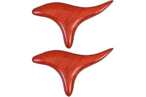 EXCEART 2pcs Traditional Thai Massage Reflexology Hand Foot Massage Tool Wooden Stick Face Body Massager