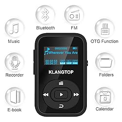 KLANGTOP Bluetooth MP3 Player 8GB Digital Clip
