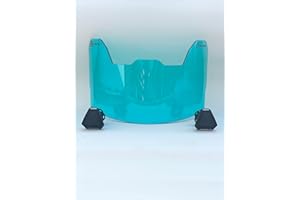 PRECISION SPORTS EQUIPMENT Precision Football Helmet Visor Transparent Colors // Fits Major Brands Kids, Youth & Adult Helmets // Eye Protection for Helmet and Facemask // Transparent Colors