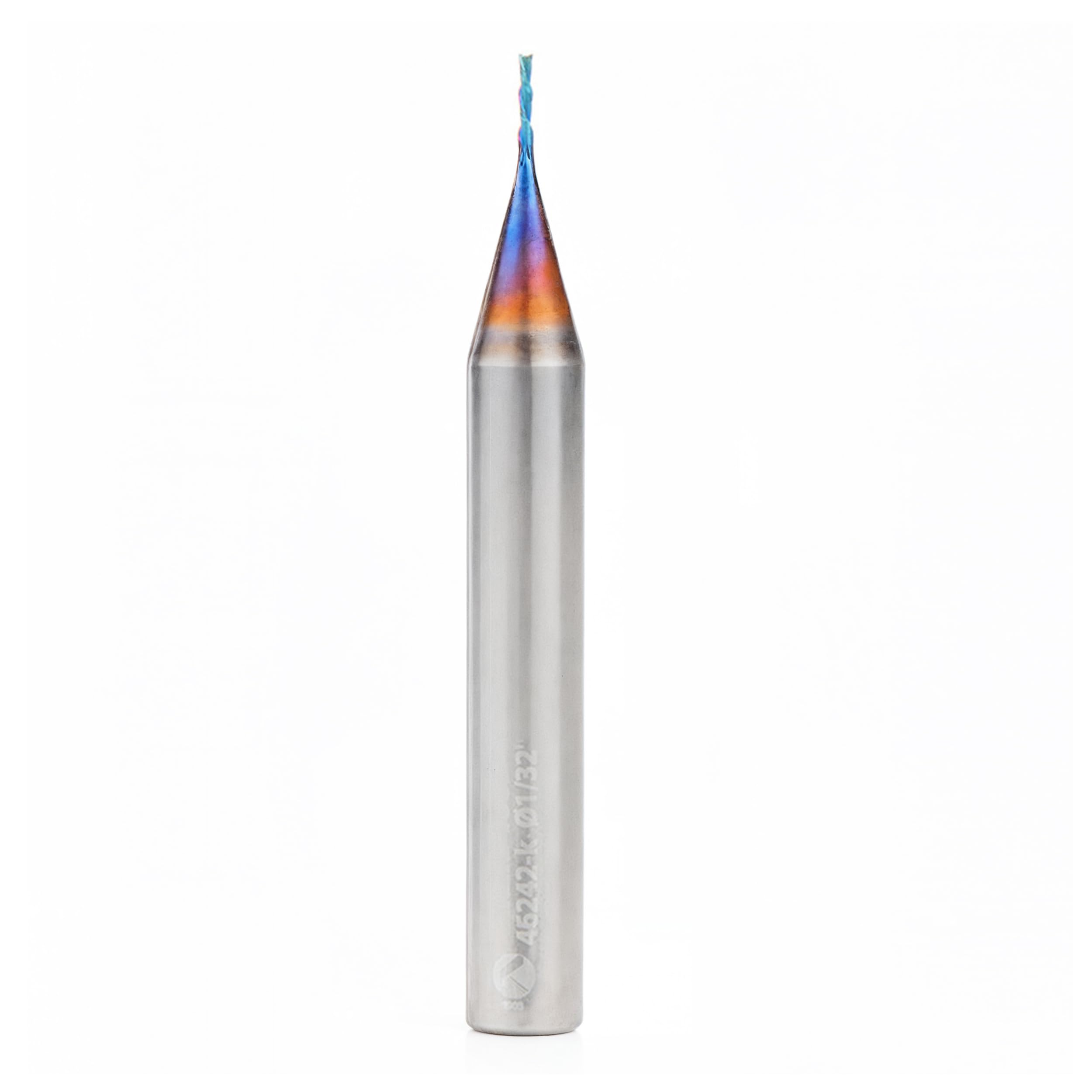 Amana Tool 46242-K SC Spektra Extreme Tool Life Coated Spiral Plunge 1/32 Dia x 1/8 CH x 1/4 SHK 2 Inch Long Down-Cut Router Bit