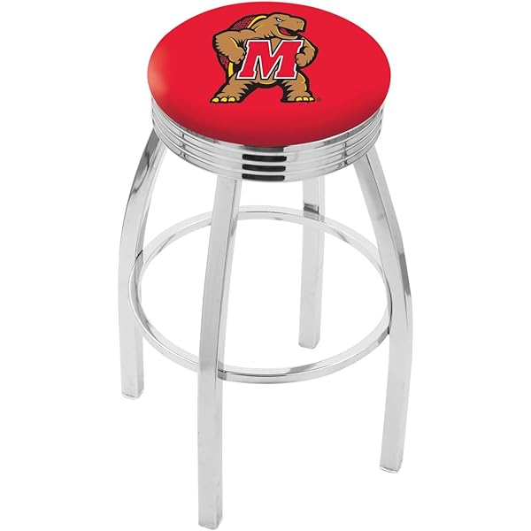 thumbnail image 2 of Florida Gators Double-Ring Bar Stool - 30 Inch Height With Chrome Finish & Official Team Logo 2 of 11