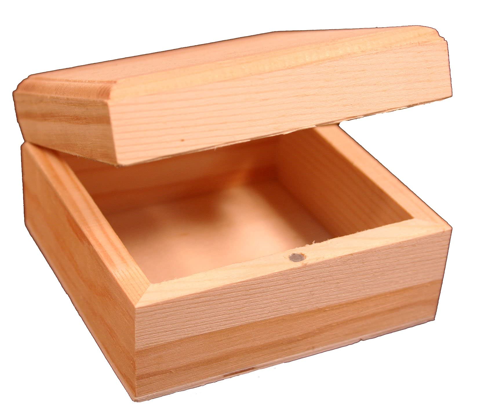 Creative Hobbies® Unfinished Mini Wood Craft Box with Hinged Lid and Magnetic Closure, 3.5 Inch - Perfect for Arts, Crafts, and Personalized Gifts