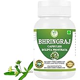 Morsan Healthcare Bhringraj (Eclipta prostrata) Capsules | Made with Natural Ingredients | Pack of 60 Capsules | 500mg per Serving