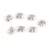 PEPPERLONELY 50pc Antiqued Silver Alloy Elephant Animal Charms Pendants12 x9mm(4/8" x 3/8")