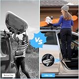 URAQT Car Door Pedal Foldable Roof-Rack Foot Pedal Ladder 250kg Grey view 4