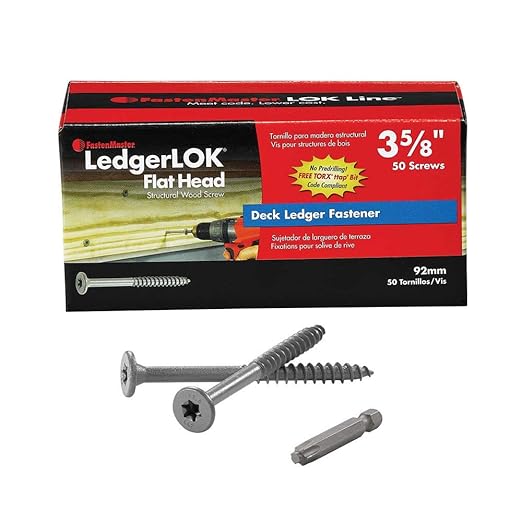 Fastenmaster Ledgerlok Flat Head Wood Screw Box Of 50 3 5 8 Amazon Ca Industrial Scientific