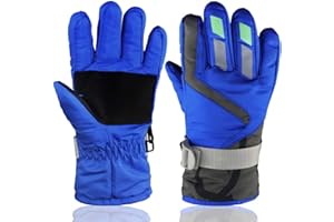 YR.Lover Children Ski Gloves Winter Warm Outdoor Riding Thickening Gloves(2-4Y)
