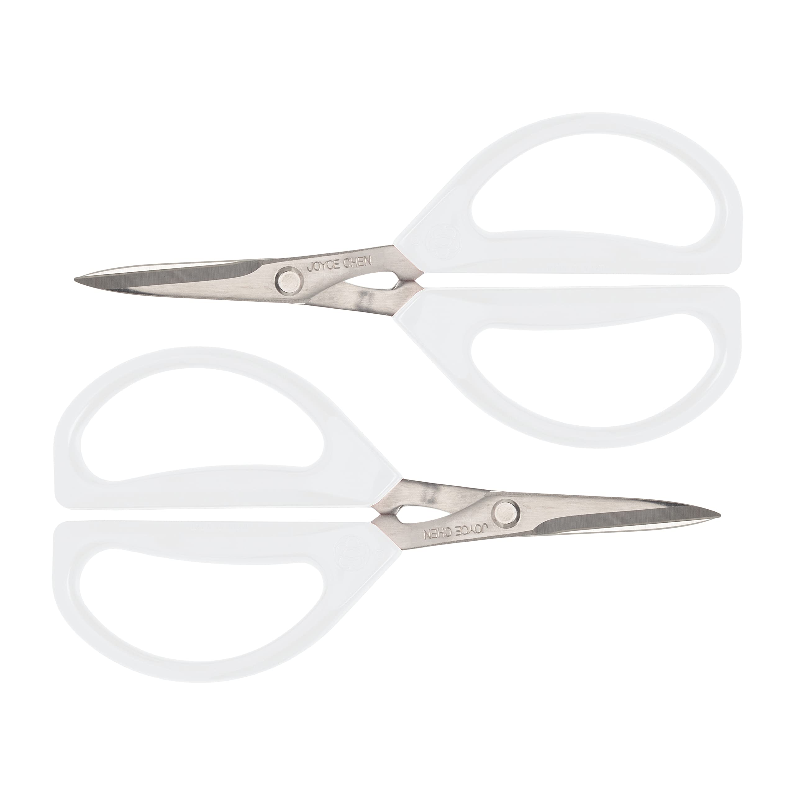 Joyce Chen Original Unlimited Kitchen Scissors All Purpose Kitchen Shears With Comfortable Handles, White, 2 Pack Image Joyce Chen Original Unlimited Kitchen Scissors All Purpose Kitchen Shears With Comfortable Handles, White, 2 Pack Image