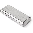 Metal Carry Cigarette Case, Double Sided Spring Clip,Holds 10 100mm Cigarettes (Vines Silver)