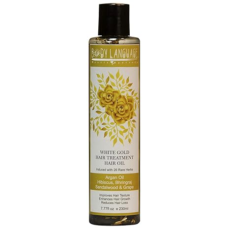 Buy Body Language White Gold Hair Oil Argan Oil Hibiscus
