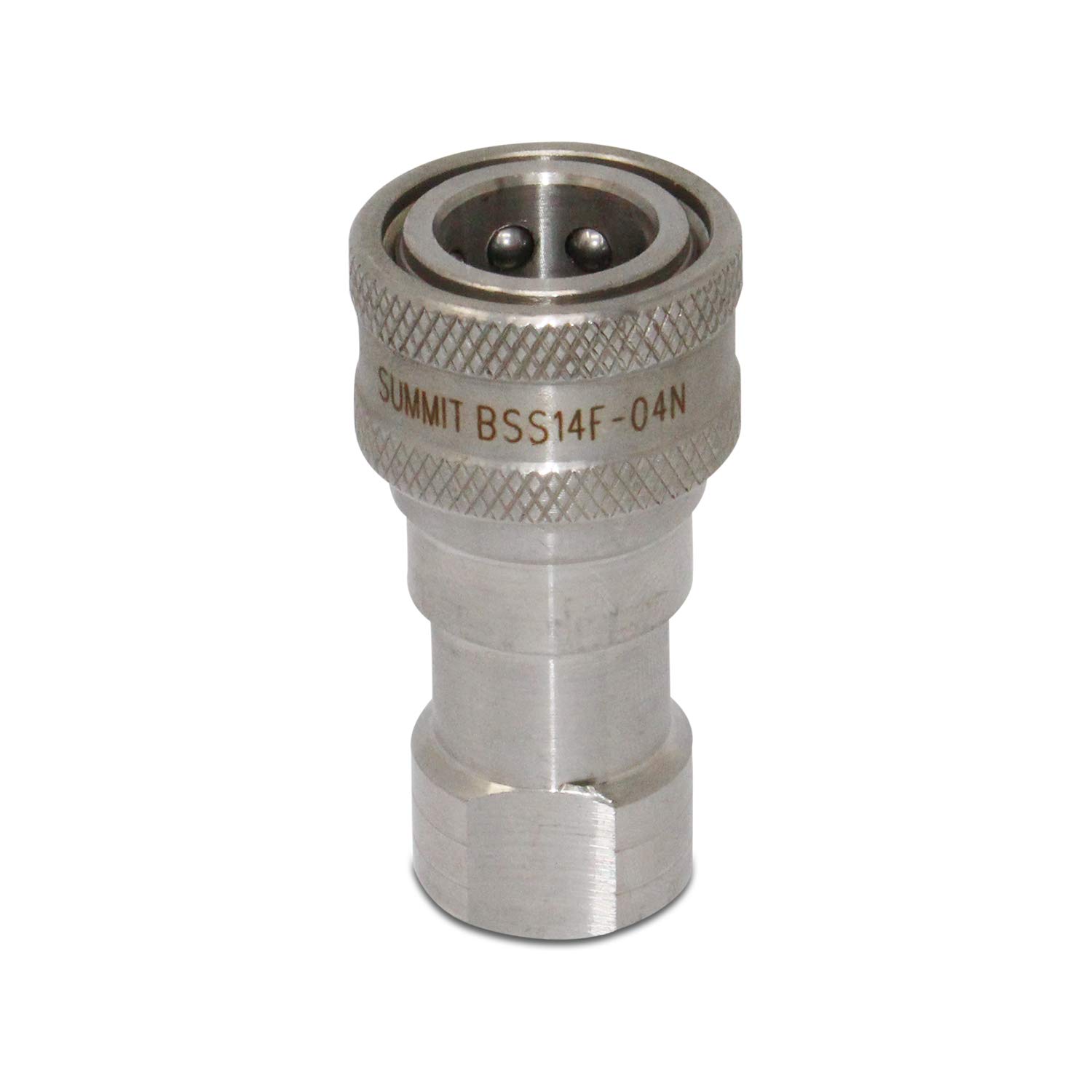 Hydraulic ISO A Quick Release Coupling 1/2" BSP Thread With PVC Dust Plug & Cap